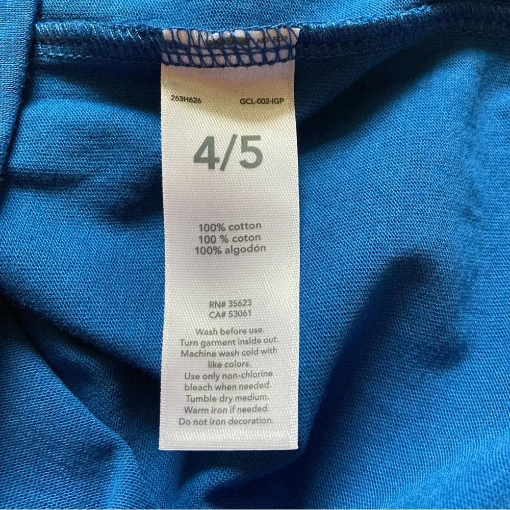 Carter’s Tyrannosaurus Graphic Short Sleeve Crew Neck Tshirt NWT Size 4/5 Blue